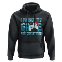 Funny Christmas Gamers Hoodie I Paused My Game For Christmas Snowy Santa Hat