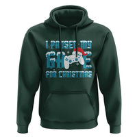 Funny Christmas Gamers Hoodie I Paused My Game For Christmas Snowy Santa Hat