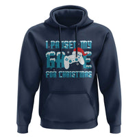 Funny Christmas Gamers Hoodie I Paused My Game For Christmas Snowy Santa Hat