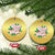 Sleigh Girl Sleigh Christmas Ornament Xmas Retro Groove Slay Girl Mistletoe - Wonder Print Shop