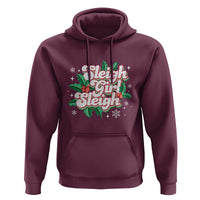 Sleigh Girl Sleigh Hoodie Christmas Retro Groove Slay Girl Mistletoe