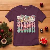 Sleigh Girl Sleigh T Shirt Christmas Retro Groove Slay Girl - Wonder Print Shop