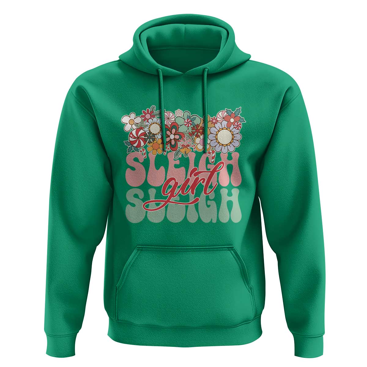 Sleigh Girl Sleigh Hoodie Christmas Retro Groove Slay Girl
