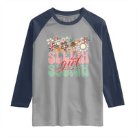 Sleigh Girl Sleigh Raglan Shirt Christmas Retro Groove Slay Girl - Wonder Print Shop