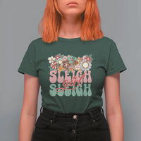 Sleigh Girl Sleigh T Shirt For Women Christmas Retro Groove Slay Girl - Wonder Print Shop