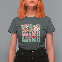 Sleigh Girl Sleigh T Shirt For Women Christmas Retro Groove Slay Girl - Wonder Print Shop