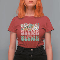 Sleigh Girl Sleigh T Shirt For Women Christmas Retro Groove Slay Girl - Wonder Print Shop
