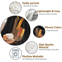 Funny Thanksgiving Teacher Throw Blanket Thankful Teacher Turkey Pencil - Wonder Print Shop