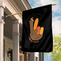 Funny Thanksgiving Teacher Garden Flag Thankful Teacher Turkey Pencil - Wonder Print Shop