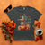 Thanksgiving Christ T Shirt Give Thanks To The Lord Psalm 136:1 Pumpkin Cross - Wonder Print Shop
