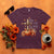Thanksgiving Christ T Shirt Give Thanks To The Lord Psalm 136:1 Pumpkin Cross - Wonder Print Shop