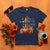 Thanksgiving Christ T Shirt Give Thanks To The Lord Psalm 136:1 Pumpkin Cross - Wonder Print Shop