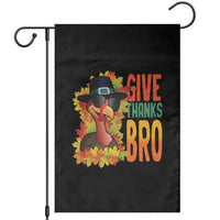 Funny Thanksgiving Turkey Garden Flag Give Thanks Bro Fall Season - Wonder Print Shop