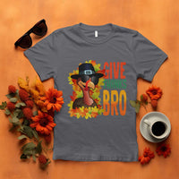 Funny Thanksgiving Turkey T Shirt Give Thanks Bro Fall Season - Wonder Print Shop