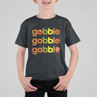 Funny Thanksgiving Turkey Gobble T Shirt For Kid Fall Season - Wonder Print Shop