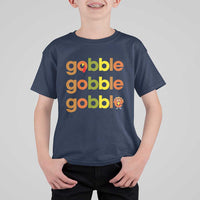 Funny Thanksgiving Turkey Gobble T Shirt For Kid Fall Season - Wonder Print Shop