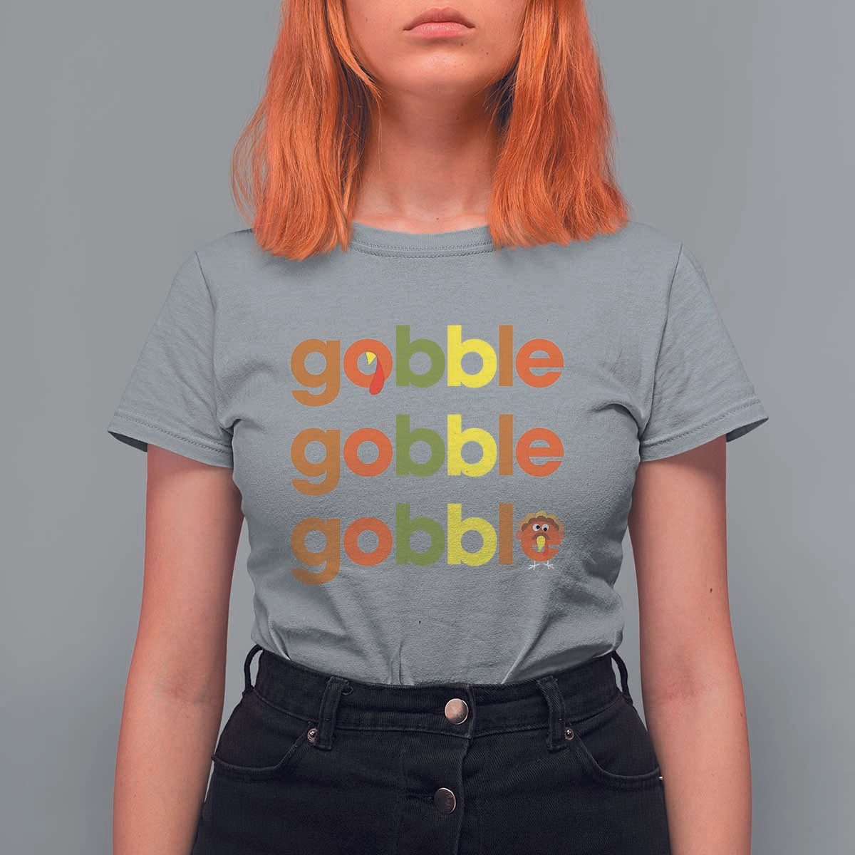 Funny Thanksgiving Turkey Gobble T Shirt For Women Fall Season - Wonder Print Shop