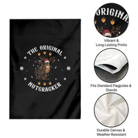 Funny Christmas Squirrel Garden Flag The Original Nutcracker Snowflake Xmas Neon Light - Wonder Print Shop