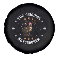 Funny Christmas Squirrel Spare Tire Cover The Original Nutcracker Snowflake Xmas Neon Light - Wonder Print Shop