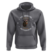 Funny Christmas Squirrel Hoodie The Original Nutcracker Snowflake Xmas Neon Light - Wonder Print Shop