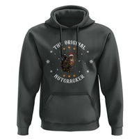 Funny Christmas Squirrel Hoodie The Original Nutcracker Snowflake Xmas Neon Light - Wonder Print Shop