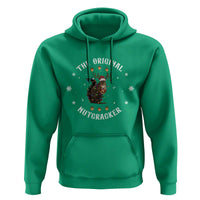 Funny Christmas Squirrel Hoodie The Original Nutcracker Snowflake Xmas Neon Light - Wonder Print Shop
