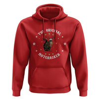 Funny Christmas Squirrel Hoodie The Original Nutcracker Snowflake Xmas Neon Light - Wonder Print Shop
