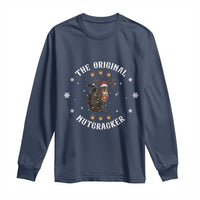 Funny Christmas Squirrel Long Sleeve Shirt The Original Nutcracker Snowflake Xmas Neon Light - Wonder Print Shop
