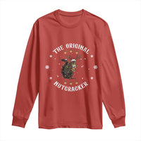 Funny Christmas Squirrel Long Sleeve Shirt The Original Nutcracker Snowflake Xmas Neon Light - Wonder Print Shop