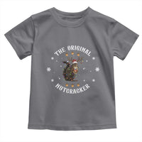 Funny Christmas Squirrel Toddler T Shirt The Original Nutcracker Snowflake Xmas Neon Light - Wonder Print Shop