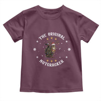 Funny Christmas Squirrel Toddler T Shirt The Original Nutcracker Snowflake Xmas Neon Light - Wonder Print Shop