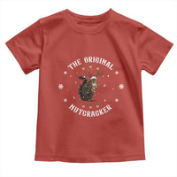 Funny Christmas Squirrel Toddler T Shirt The Original Nutcracker Snowflake Xmas Neon Light - Wonder Print Shop