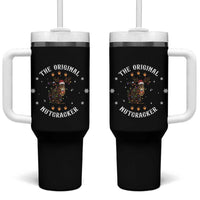 Funny Christmas Squirrel Tumbler With Handle The Original Nutcracker Snowflake Xmas Neon Light - Wonder Print Shop