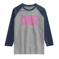 Funny Pink Christmas Raglan Shirt Sleigh Girl Sleigh Reindeer - Wonder Print Shop