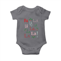 Funny Fa La La 8 Christmas Carol Song Baby Onesie Holiday Mistletoe