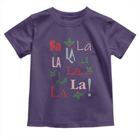Funny Fa La La 8 Christmas Carol Song Toddler T Shirt Holiday Mistletoe