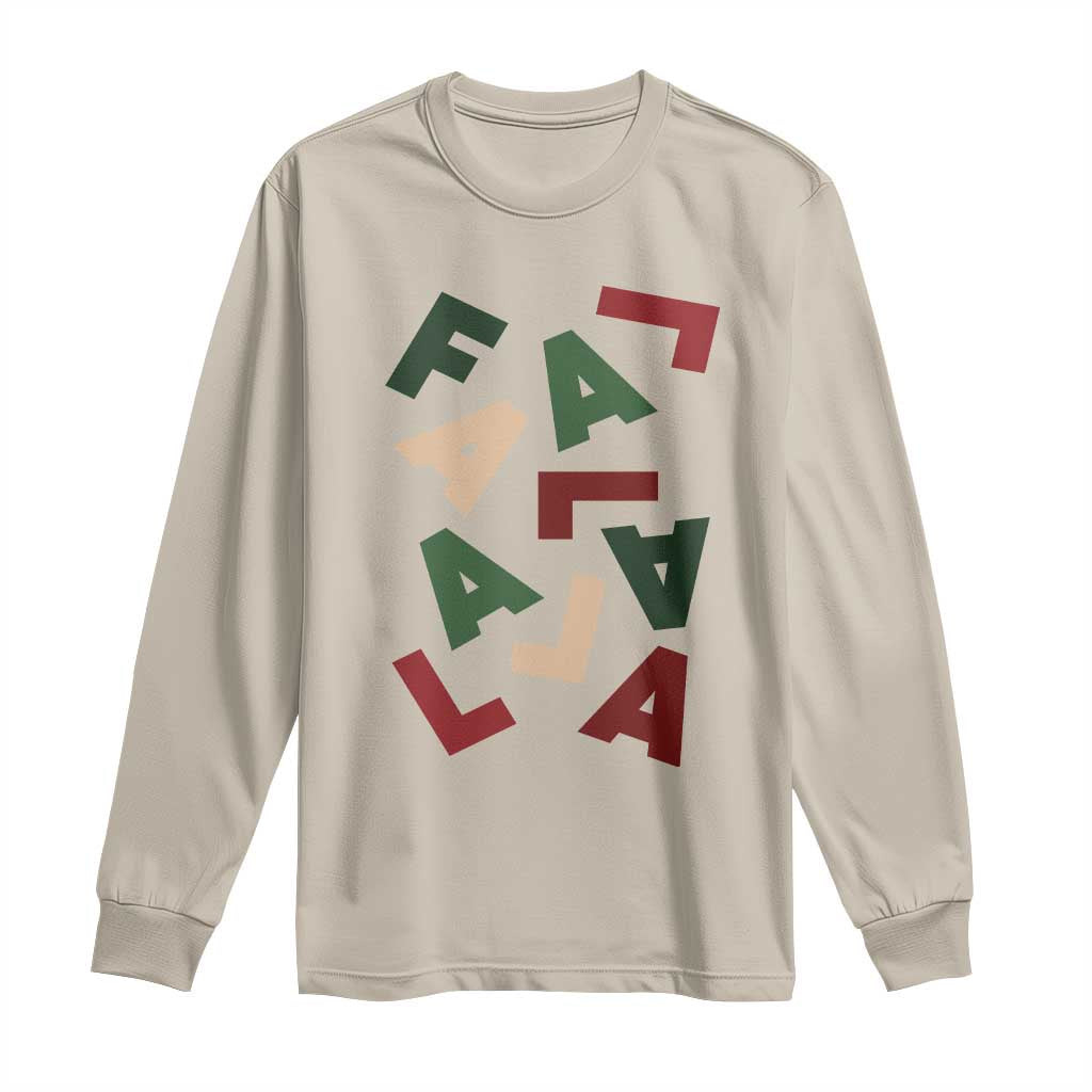 Funny Fa La La 8 Christmas Carol Holiday Long Sleeve Shirt