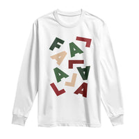 Funny Fa La La 8 Christmas Carol Holiday Long Sleeve Shirt