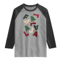 Funny Fa La La 8 Christmas Carol Holiday Raglan Shirt - Wonder Print Shop