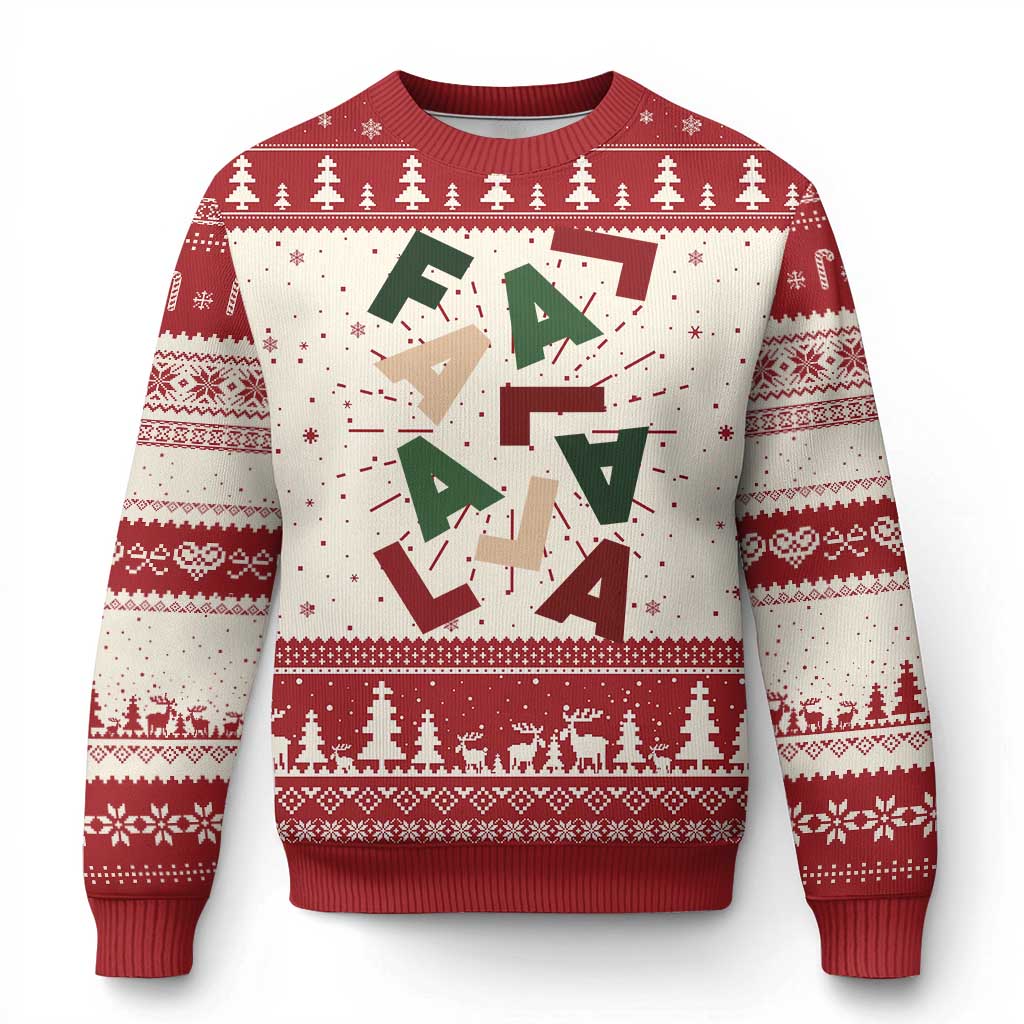 Funny Fa La La 8 Xmas Carol Holiday Ugly Christmas Sweater - Wonder Print Shop