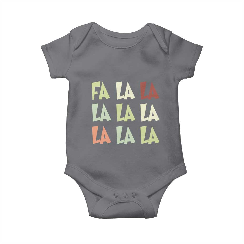 Funny Fa La La 8 Christmas Carol Song Holiday Baby Onesie