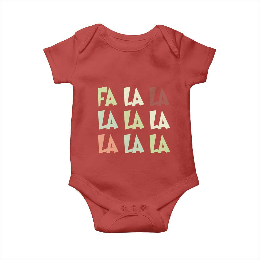 Funny Fa La La 8 Christmas Carol Song Holiday Baby Onesie
