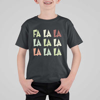 Funny Fa La La 8 Christmas Carol Song Holiday T Shirt For Kid - Wonder Print Shop