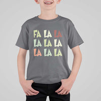 Funny Fa La La 8 Christmas Carol Song Holiday T Shirt For Kid - Wonder Print Shop