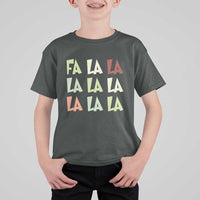 Funny Fa La La 8 Christmas Carol Song Holiday T Shirt For Kid - Wonder Print Shop