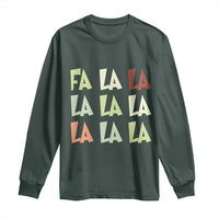 Funny Fa La La 8 Christmas Carol Song Holiday Long Sleeve Shirt
