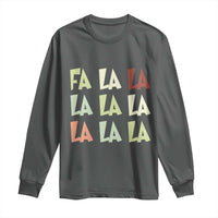 Funny Fa La La 8 Christmas Carol Song Holiday Long Sleeve Shirt