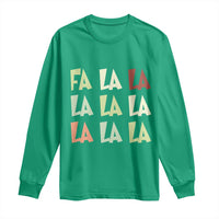 Funny Fa La La 8 Christmas Carol Song Holiday Long Sleeve Shirt