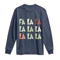 Funny Fa La La 8 Christmas Carol Song Holiday Long Sleeve Shirt