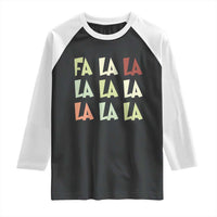Funny Fa La La 8 Christmas Carol Song Holiday Raglan Shirt - Wonder Print Shop